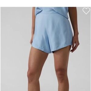 Athleta Calm Cool Sleeping Short in Quarry Blue Size S